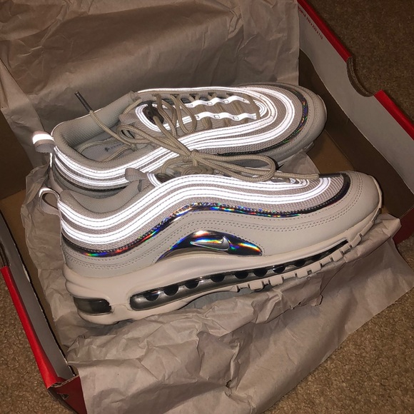 nike air max 97 womens white iridescent